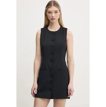 Dámské šaty Šaty Abercrombie & Fitch černá barva, mini, KI159-5575 KI159.5575.900 99X, vel. L