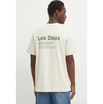 Bavlněné tričko Les Deux LDM101205 béžová 01A, vel. M
