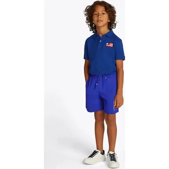 Dívčí kraťasy Dětské bavlněné šortky Tommy Hilfiger KB0KB09477.98.122.PPYA fialová 54X, vel. 110