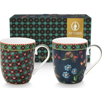 PIP Studio Hrnek malý Berry Blues modrá 145ml sada 2ks 51.002.490