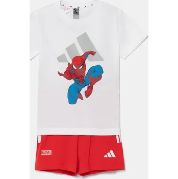 Dětská bavlněná souprava adidas MRVL JF3629 červená 33X, vel. 74