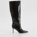 Reserved - Kozačky na podpatku - hnědá - 298FF-83X - 298FF-83X-42