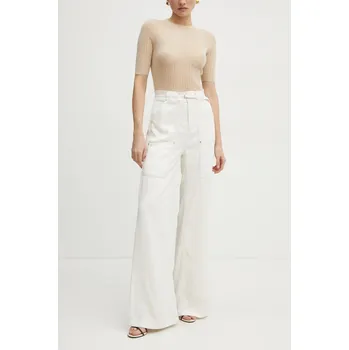 Dámské kalhoty Kalhoty Boss Orange 50531044 béžová 01X, vel. 36