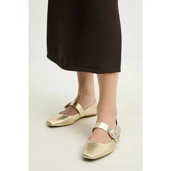 Dámské baleríny Kožené baleríny Answear.LAB 3445. zlatá 10Y, EUR 38