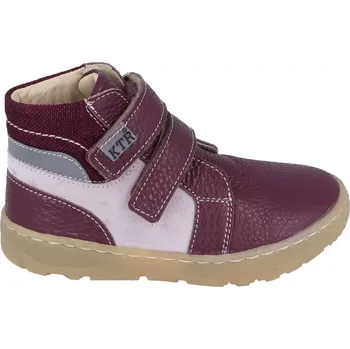 Dívčí tenisky Dětské barefoot kotníkové boty KTR bordo 26
