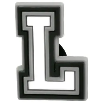 Dámská běžecká obuv PVC přívěšek na Crocs boty Písmeno L Dekorativní ozdoba pro obuv s otvory Personalizace stylu Botové doplňky z měkkého PVC