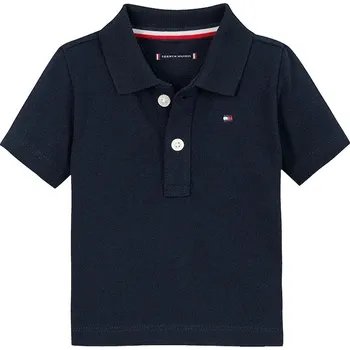 Chlapecké tričko Dětské polo tričko Tommy Hilfiger tmavomodrá barva, KN0KN02030 KN0KN02030.PPYA 59X, vel. 62