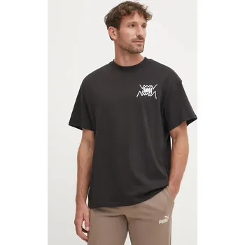 Pánské tričko Bavlněné tričko Puma 630493 černá 99X, vel. S