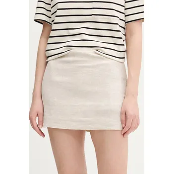 Dámská sukně Lněná sukně Abercrombie & Fitch KI143.5048.182 béžová 80X, vel. M