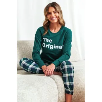 Dámské pyžamo Dámské pyžamo Doctor Nap 7340 - bavlna Tmavě zelená S