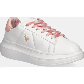 Chlapecká obuv Dětské sneakers boty U.S. Polo Assn. HELIS013 HELIS013K.5Y3.35.39 oranžová 24X, EUR 37