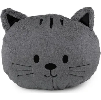 plyšák Dekorační polštář plyšový pes, kočka Balení: 1 ks, Varianta: 2 šedá kočka - 8596475694582
