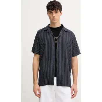 Dámská košile Košile s příměsí lnu Lindbergh 30.203595A.NAVY námořnická modř 59X, vel. M