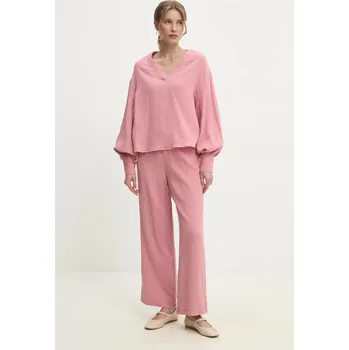 Bavlněná souprava Answear.LAB růžová barva 8873AB.FKK 03X, vel. L