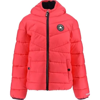 Dívčí bunda Dětská bunda Converse růžová barva, 3CC926 42X, vel. 116-122