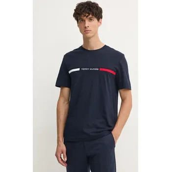Pánská móda Bavlněné tričko Tommy Hilfiger MW0MW36498 námořnická modř 59X, vel. S