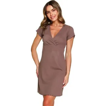 Dámské noční prádlo Noční košile Doctor Nap 7303 - bavlna Mocca L