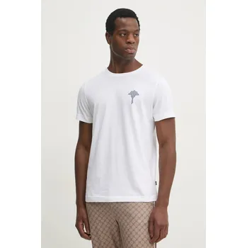 Pánské tričko Bavlněné tričko Joop! bílá barva, s potiskem, 30044674 00X, vel. S