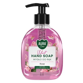 Mýdlo Hand soap AURA 300ml s pumpičkou - Rose
