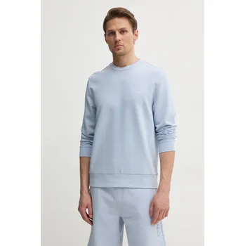 Pánská mikina Mikina Calvin Klein pánská, modrá barva, hladká, K10K109926 50E, vel. XXL