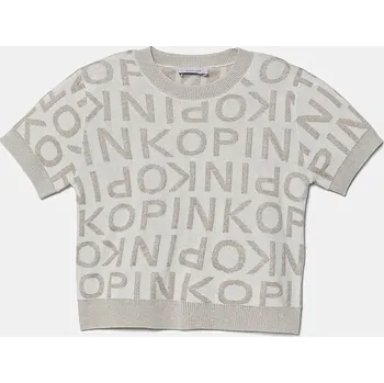 Dívčí svetr Dětský svetr Pinko béžová barva, lehký, KFMA006.C.TV073 01X, vel. 116