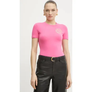 Pánské oblečení Tričko Versace Jeans Couture 78HAHT00.CJ03T růžová 42X, vel. S