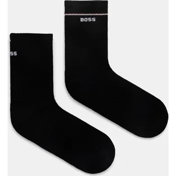 Pánské ponožky Ponožky BOSS 2P QS Iconic CC W 2-pack 50502113 černá 99X, vel. 35-38