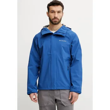 Pánská softshellová bunda Outdoorová bunda Columbia Earth Explorer II modrá barva, 2117013 57X, vel. S