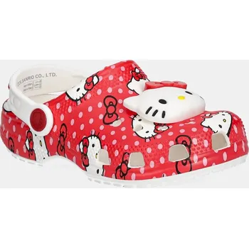 Dámské pantofle Pantofle Crocs CLASSIC HELLO KITTY RED CLOG 210576.CLASSIC.HELLO.KI červená 33X, EUR 33/34