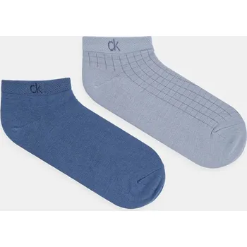 Pánské ponožky Ponožky Calvin Klein 2-pack pánské, modrá barva, 701233245 55X, vel. ONE SIZE