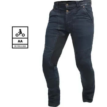 Moto kalhoty Trilobite 2466 Truggy slim fit long dark blue men jeans vel. 42