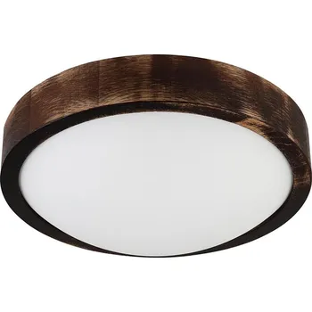 LED Stropní svítidlo OAK SMOKY SLIM LED/20W/230V 4000K pr. 27 cm dub/tmavě hnědá