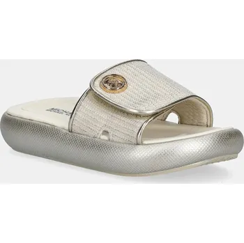 Dámské pantofle Pantofle Michael Kors RAELYNN DARBY béžová barva, MK01951250 01X, EUR 36