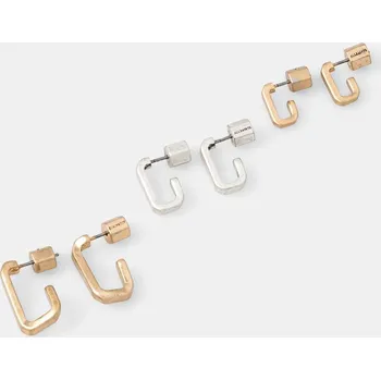Náušnice Náušnice AllSaints 3-pack 37514757MUL969 zlatá 10Y, vel. ONE SIZE