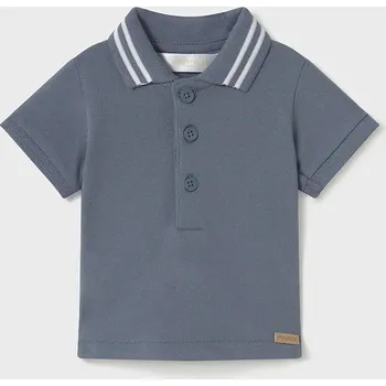 Dětská bavlněná polokošile Mayoral Newborn 190.1L.Newborn.PPYH modrá 95X, vel. 70