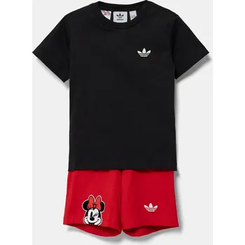 Chlapecká mikina Dětská bavlněná souprava adidas Originals JD0575 černá 99X, vel. 92