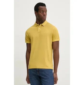 Pánské tričko Bavlněné polo tričko Pepe Jeans PM542099 žlutá 17X, vel. XL