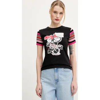Tričko Desigual MINNIE černá barva, 25SWTK39 99X, vel. XL