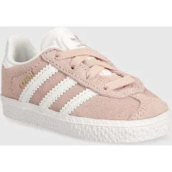 Dívčí tenisky Dětské sneakers boty adidas Originals GAZELLE CF EL růžová barva, IH0336 03X, EUR 25.5