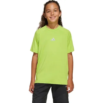 Dětské tričko adidas zelená barva, s potiskem, JD0130 71X, vel. 176