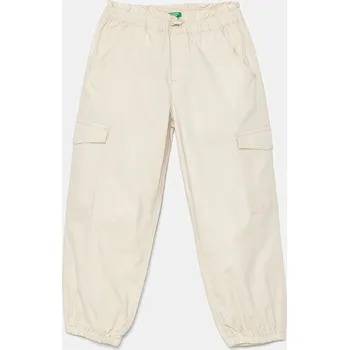 Chlapecké kalhoty Dětské kalhoty United Colors of Benetton 4L2VGF028.P.Seasonal béžová 12X, vel. 82