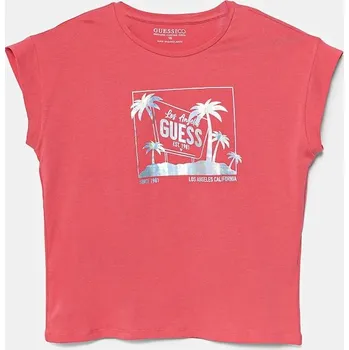Dívčí tričko Dětské tričko Guess J5GI28.K6YW4.PPYA růžová 38X, vel. 167