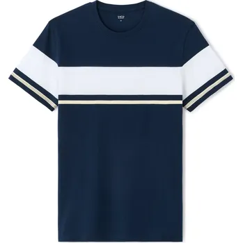 Pánské tričko Celio Tričko Lebleco 1165786 Tmavě modrá M