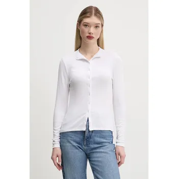 Dámská halenka Halenka Abercrombie & Fitch dámská, bílá barva, hladká, KI139-5202 KI139.5202.100 00X, vel. XS