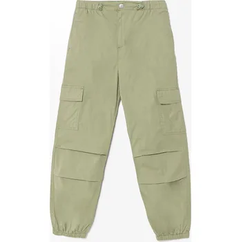 Dětské kalhoty United Colors of Benetton zelená barva, hladké, 4L2VCF046 4L2VCF046.G.Seasonal 91X, vel. 122