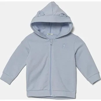 Chlapecká mikina Dětská bavlněná mikina United Colors of Benetton 3J70A5017.W.Reproposed modrá 50X, vel. 50