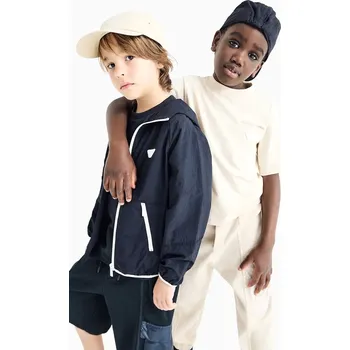 Pánské tričko Bavlněné tričko Emporio Armani béžová barva, EB000111 AF14390 EB000111.AF14390 12X, vel. 142