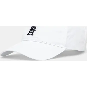 Čepice Bavlněná baseballová čepice Tommy Hilfiger AM0AM13542 bílá 00X, vel. ONE SIZE