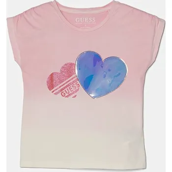 Chlapecké tričko Dětské tričko Guess K5RI11.K6YW4.PPYA růžová 03X, vel. 118-122