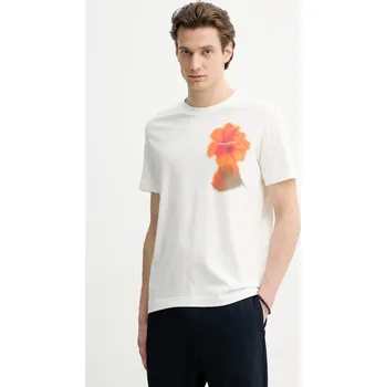 Pánské oblečení Bavlněné tričko Marc O'Polo 523230551190 bílá 00A, vel. S